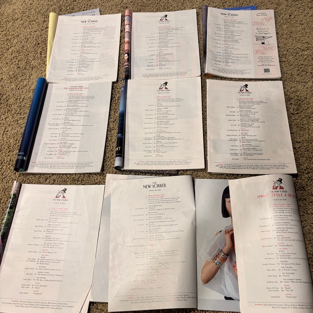New Yorker Magazine Lot Bundle - 2023 (Jan-March) - Picture 4 of 7